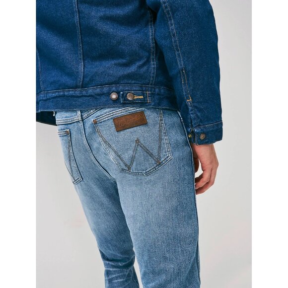 MEN'S PREOWNED VINTAGE 1970s WRANGLER WESTERN SHERPA LINED DENIM JACKET SIZE MED - Picture 9 of 14